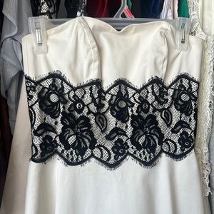 Strapless White House|Black Market Lace Dress Sz 0